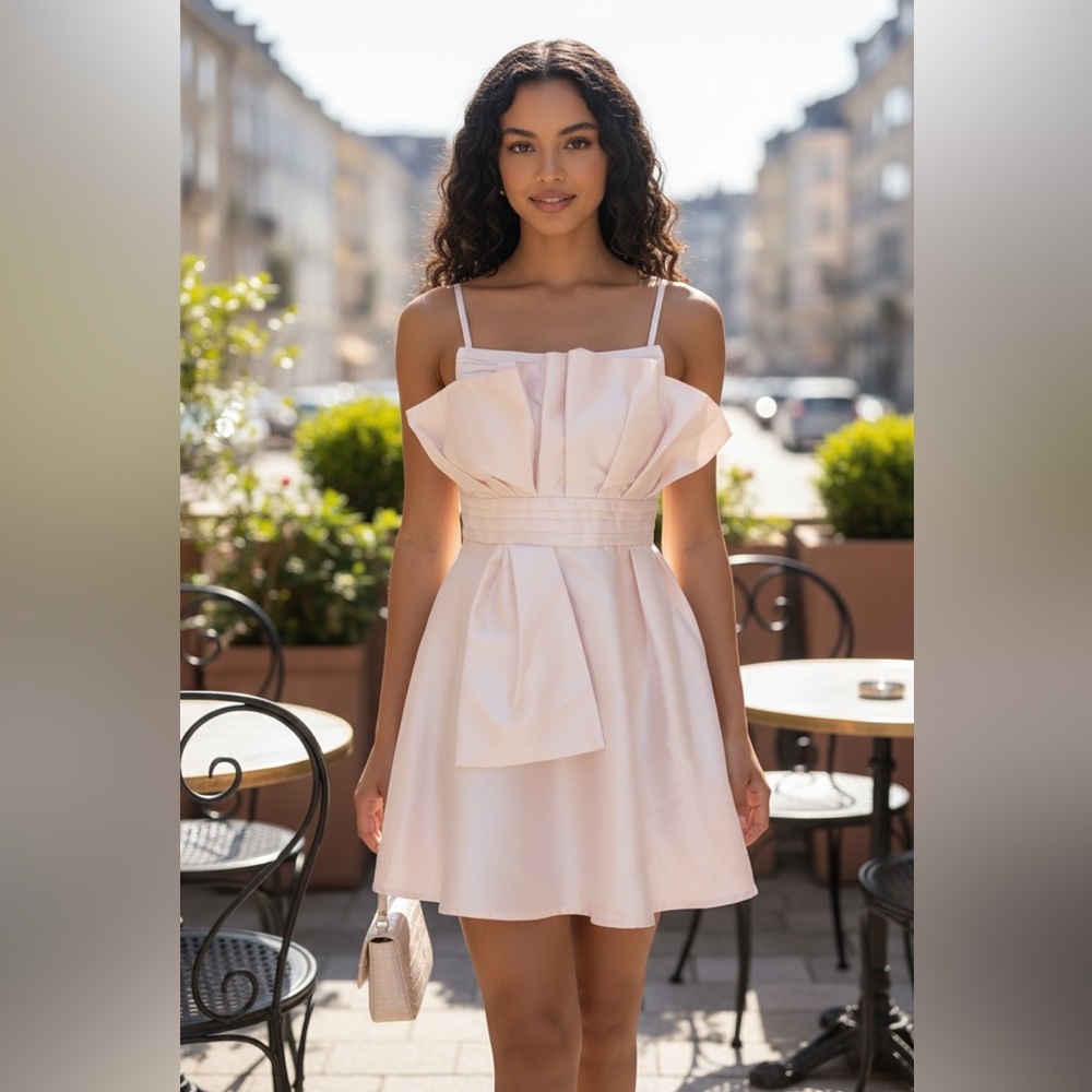 SHINY CREAM Dress
